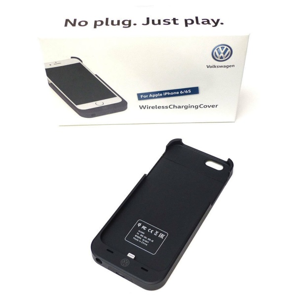 Husa Telefon Cu Incarcator Iphone 6/6S Pentru Incarcare Wireless Oe Volkswagen Negru 000051435AE